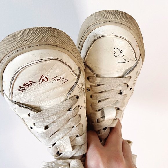 ZV1747 High Flash Sneakers CRUSH Leather ZADIG&VOLTAIRE, size 40 US 9 Distressed - Picture 9 of 15